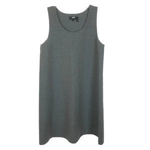 Womens Size Medium Theory Gray Kestel de Saxton Stretch Wool Mini Dress